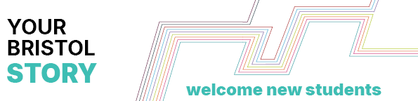 Text graphic saying 'Welcome New Students'